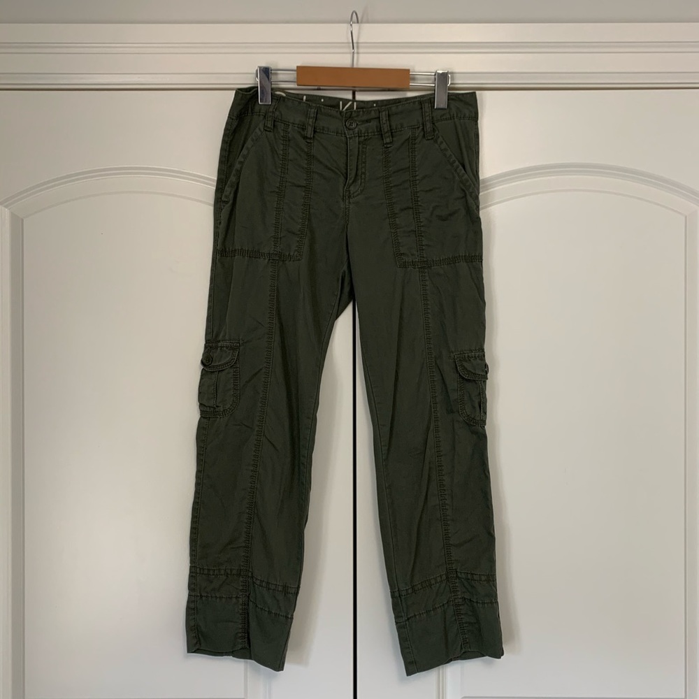 ❤️Calvin Klein Skinny Cargo Pant Olive Army Green